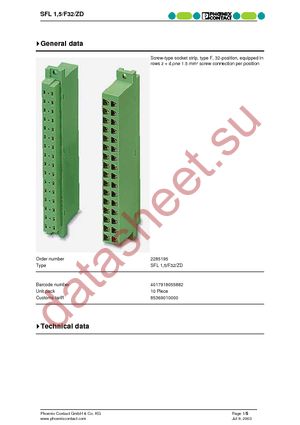 2285195 datasheet  